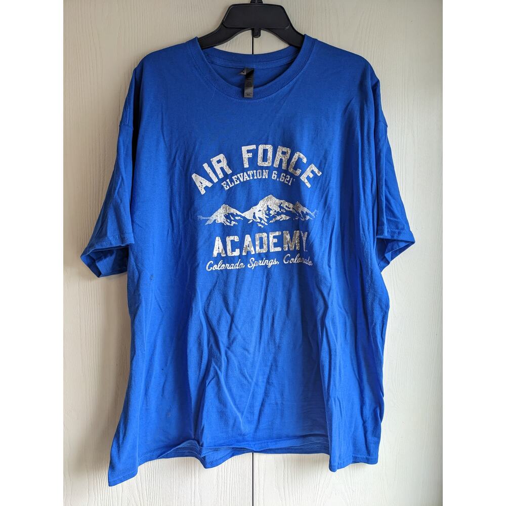 Ouray Unisex Blue Short Sleeve Air Force Academy Printed T-shirt Size XXL